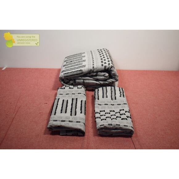 Ink + Ivy Rhea Cotton Jacquard Duvet Cover & Sham 3pc Set King* - Picture 2 of 9